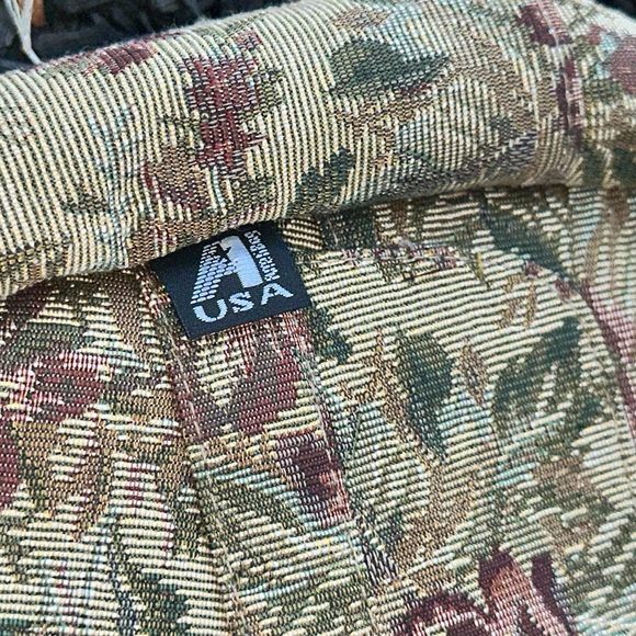 Ameribag Floral Tapestry Healthy Back Bag Travel Shoulder Purse Ergonomic 17" - Picture 9 of 11